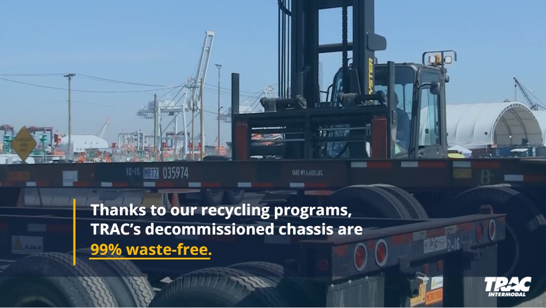 TRAC Recycling Program: Decommissioned Chassis 99% Waste-Free