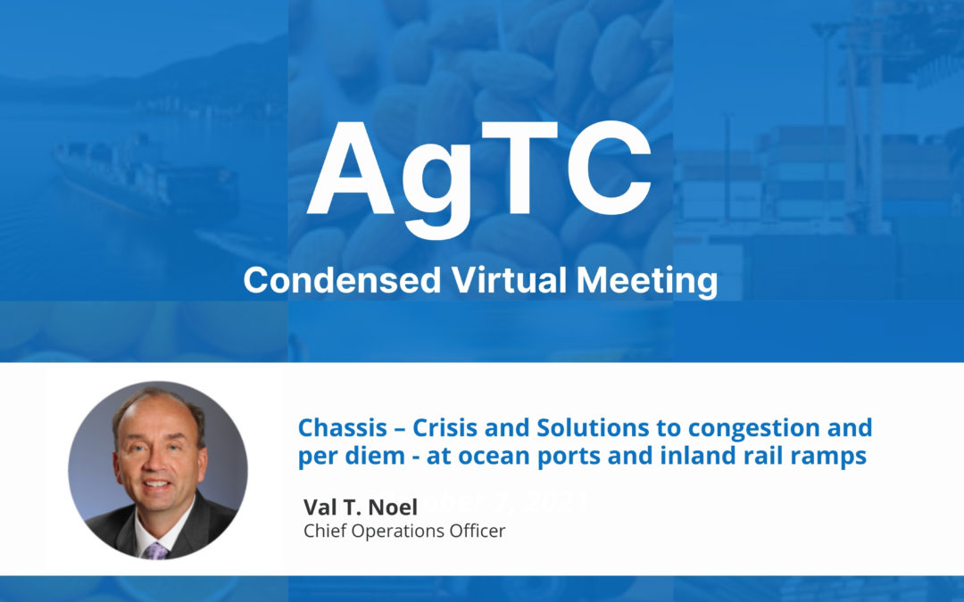 Focused on Quality. Driven by Innovation. AgTC Virtual Meeting: TRAC Offers Recommendations to Keep Cargo Moving