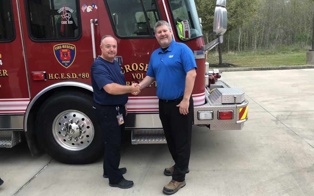 TRAC Intermodal Donates Field Trucks to Crosby (Tx) Fire Department for Rescue Training